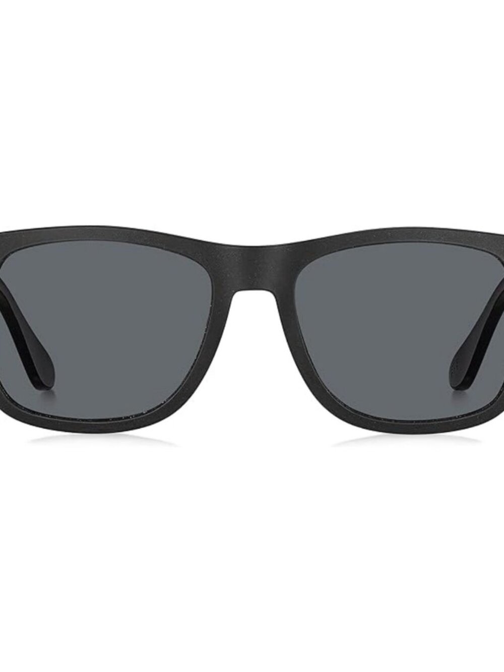 Classic Matte Black Polarized Rectangular Sunglasses UV400